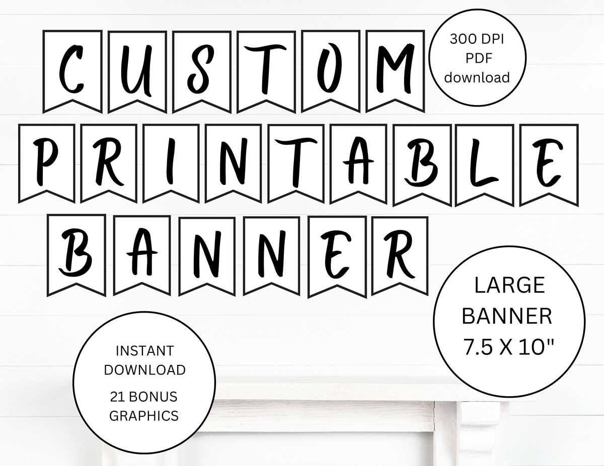 free letter banner printables