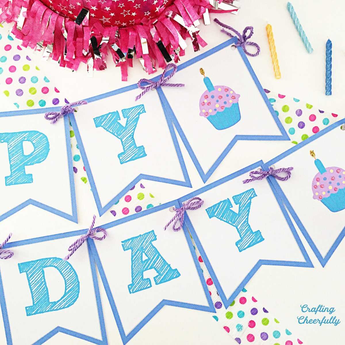 free letter banner printables