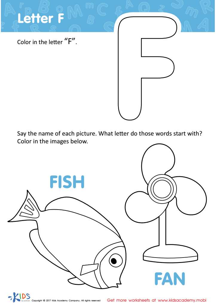 free letter f printables