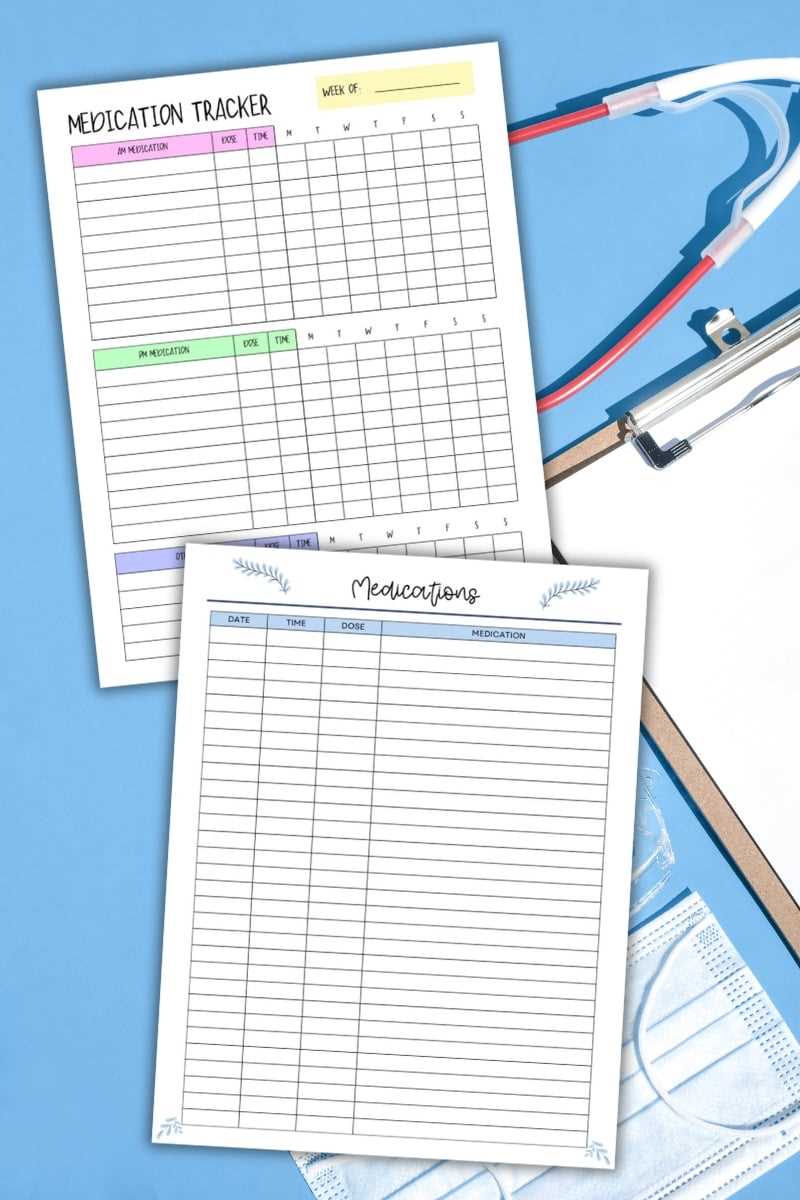 free medication tracker printable