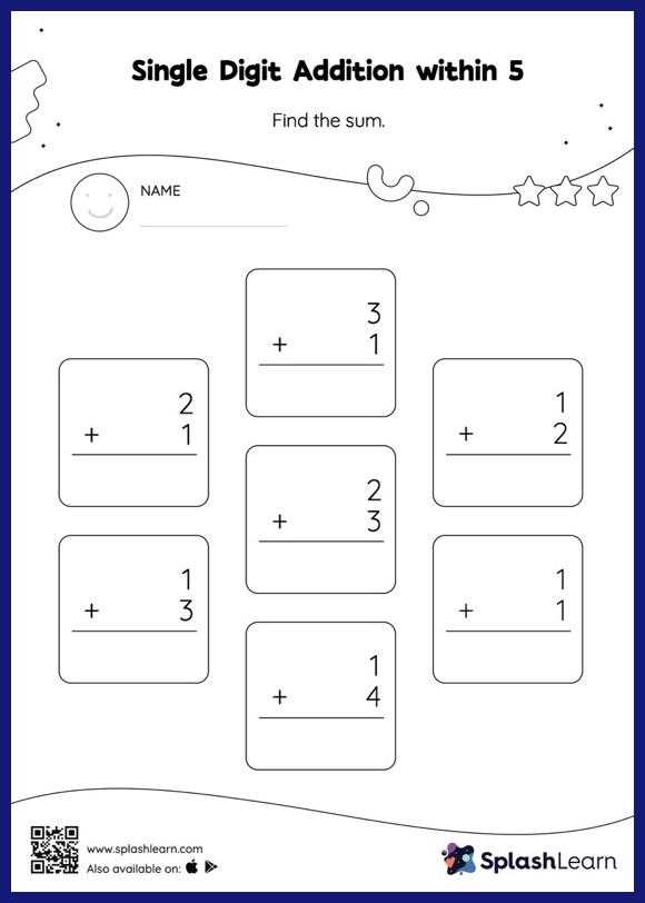 free pre k math printables