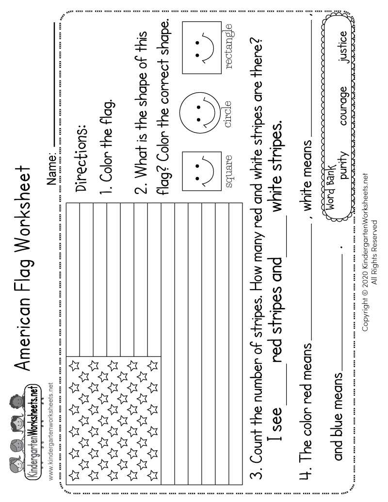 free printable american flag