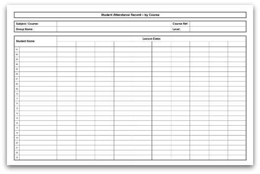 free printable attendance sheet free printable attendance sheet
