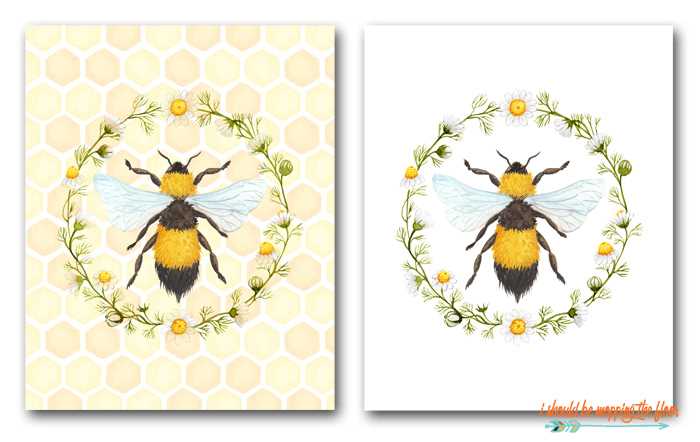 free printable bees