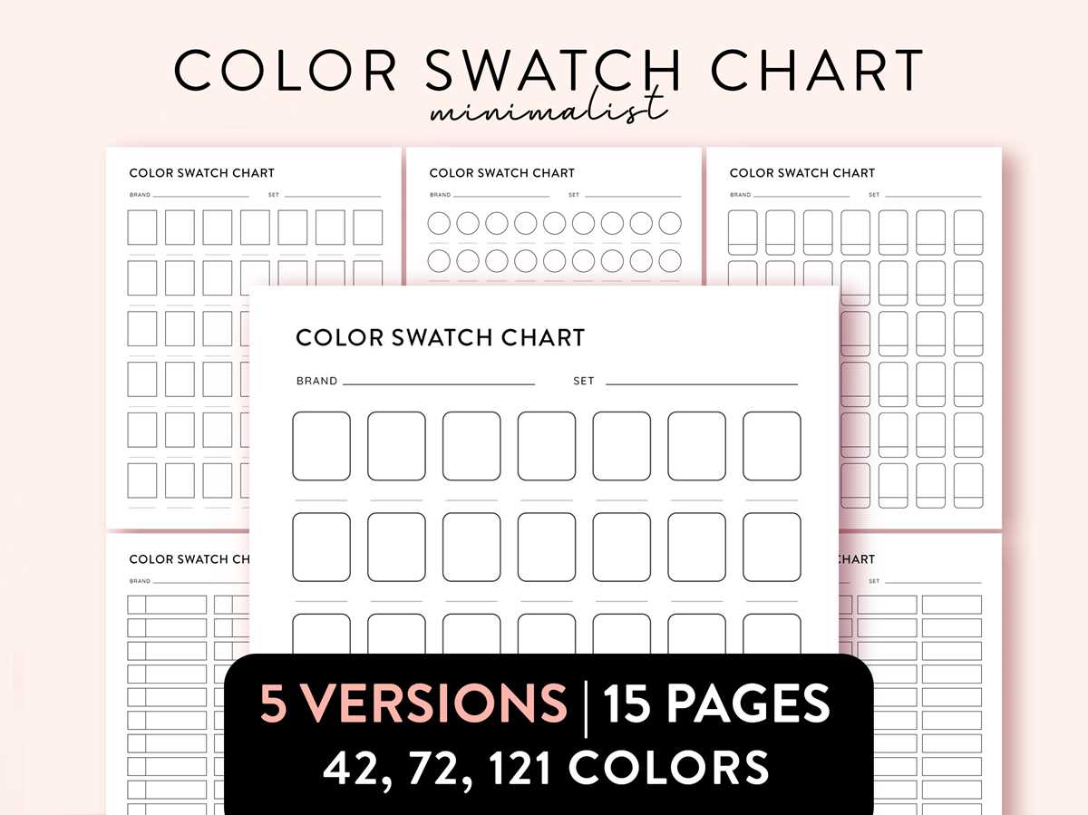 free printable blank color swatch chart free printable blank color swatch chart