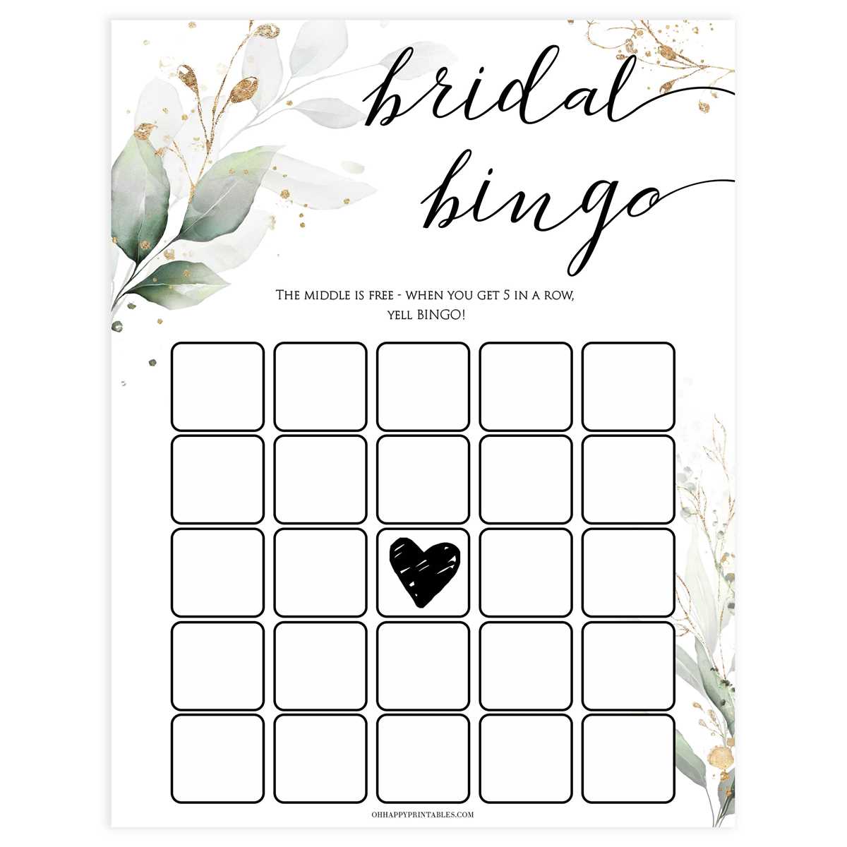 free printable bridal shower bingo free printable bridal shower bingo