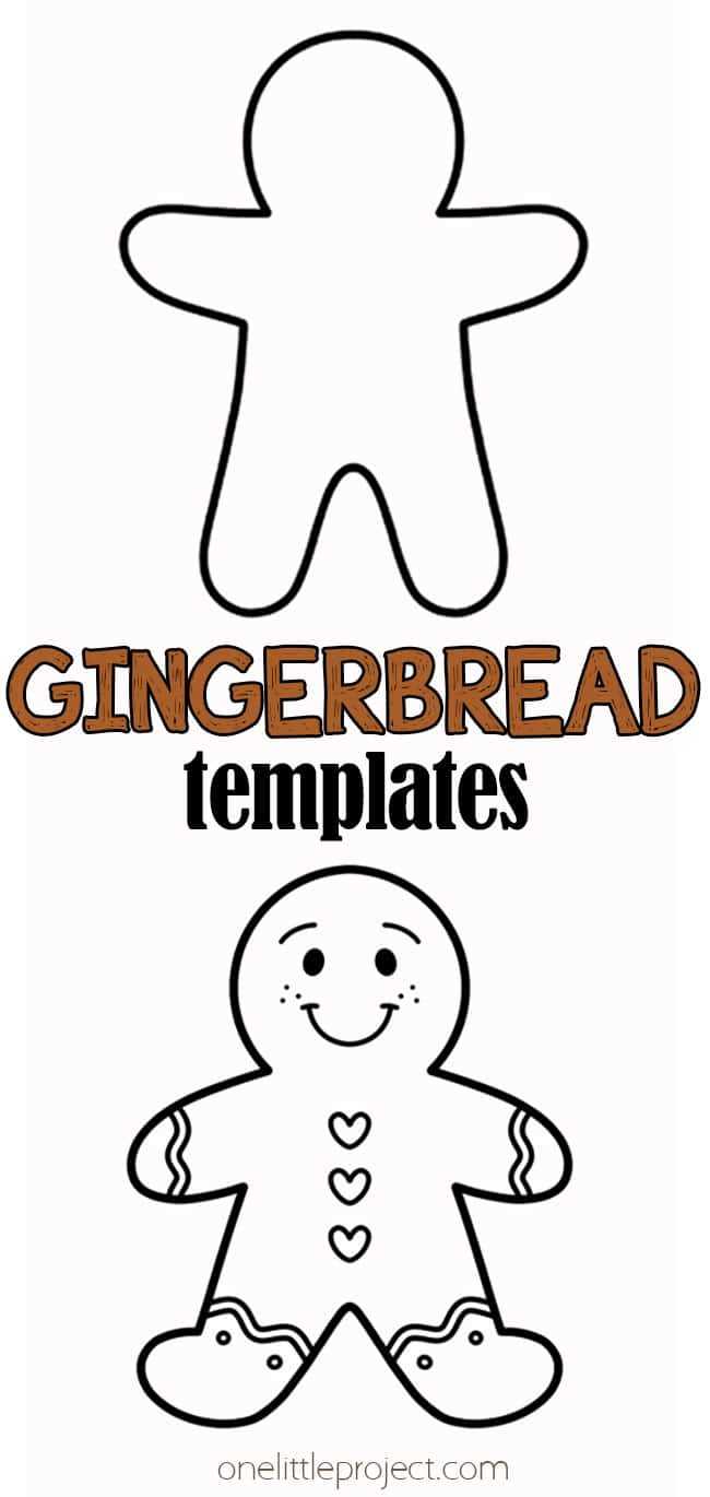 free printable brown gingerbread man template