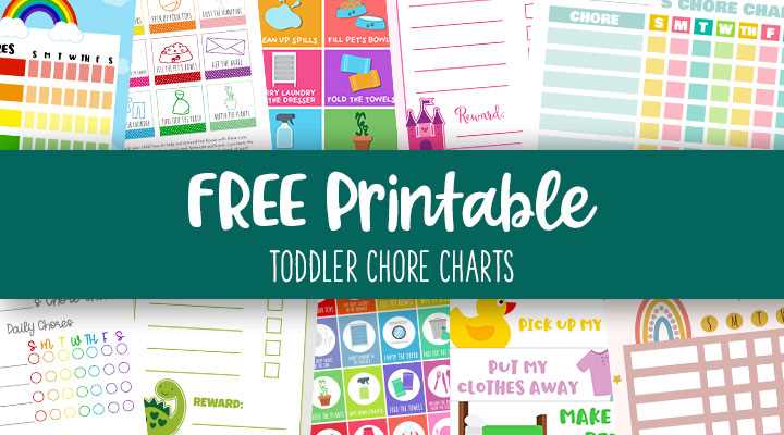 free printable chore list chart