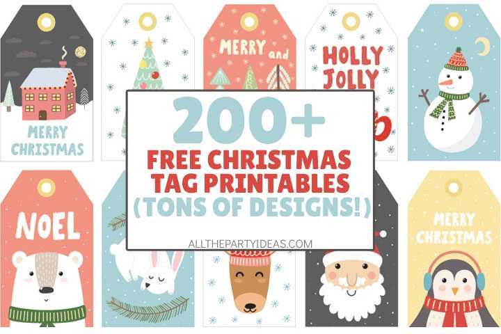 free printable christmas tags templates