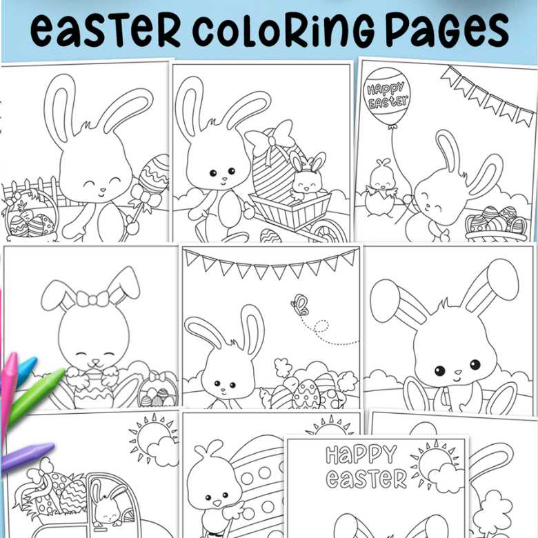 free printable coloring pages of easter bunnies