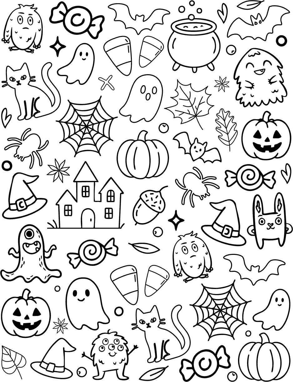free printable colouring pages for halloween free printable colouring pages for halloween