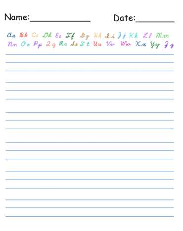 free printable cursive worksheets