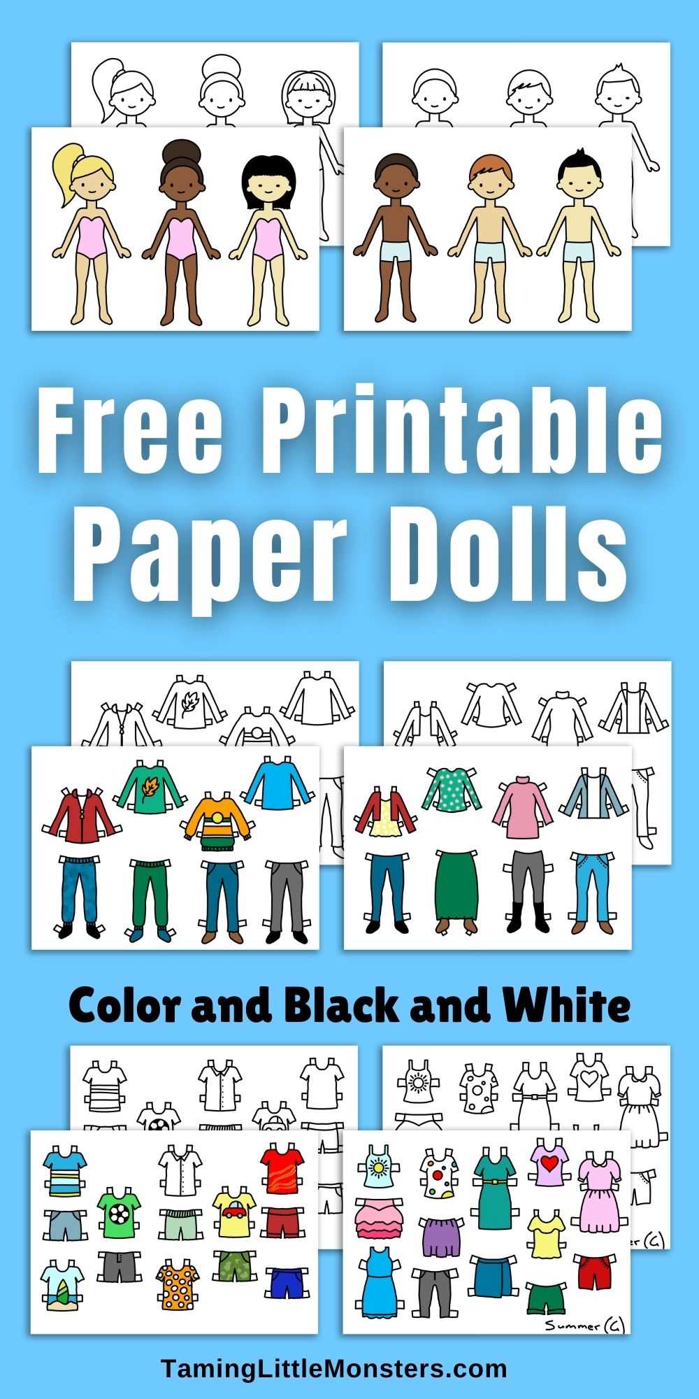 free printable cut out paper dolls
