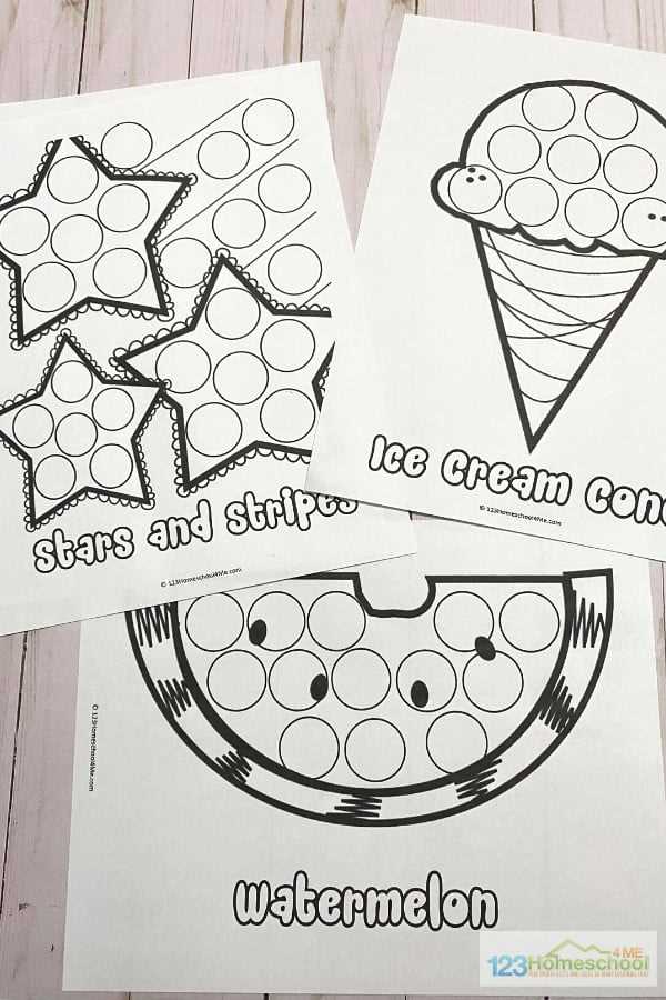 free printable dauber coloring pages