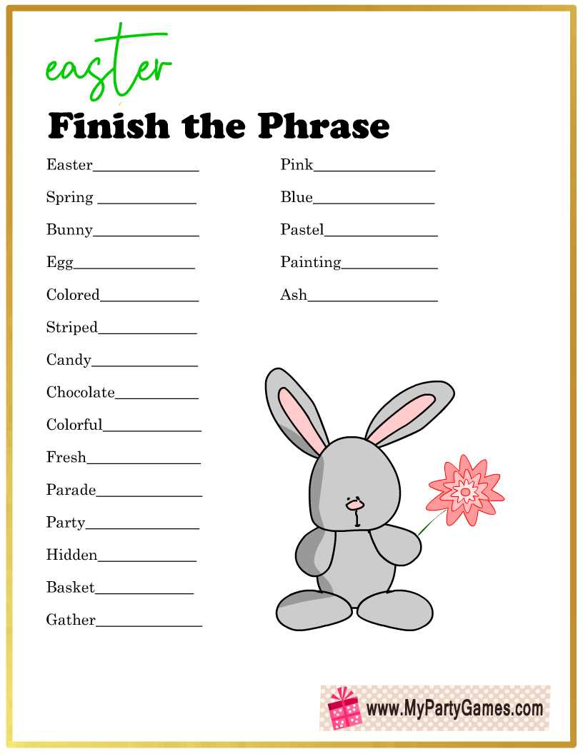 free printable easter play script