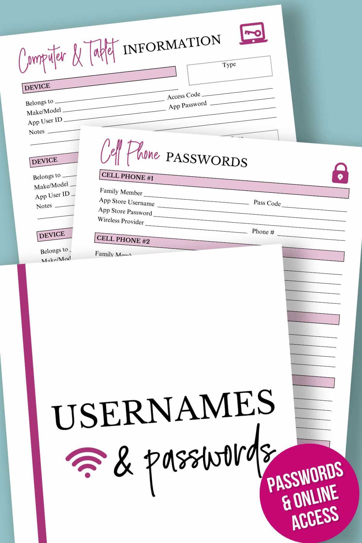 free printable emergency binder printables