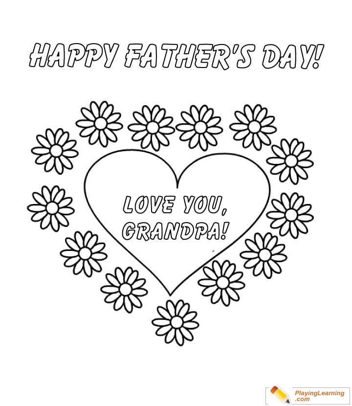 free printable fathers day coloring pages for grandpa
