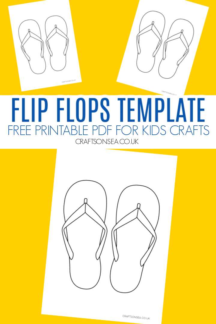 free printable flip flop template printable free printable flip flop template printable