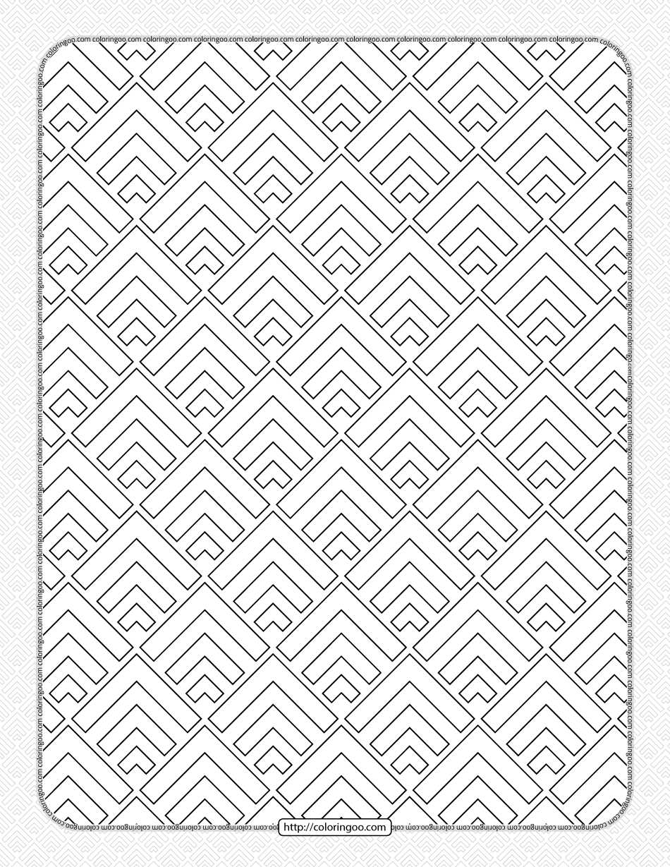 free printable full page geometric coloring pages