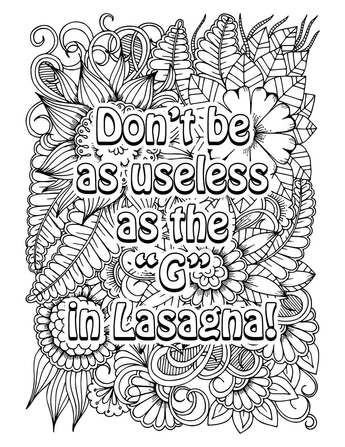 free printable funny coloring pages