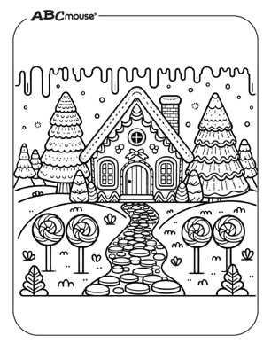 free printable gingerbread coloring pages