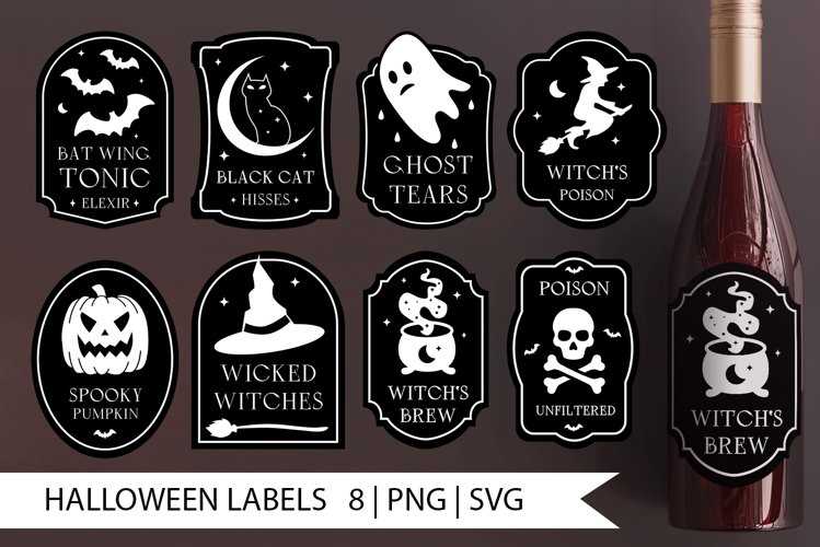 free printable halloween bottle labels free printable halloween bottle labels