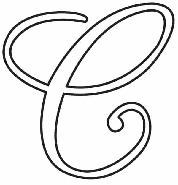free printable letter c