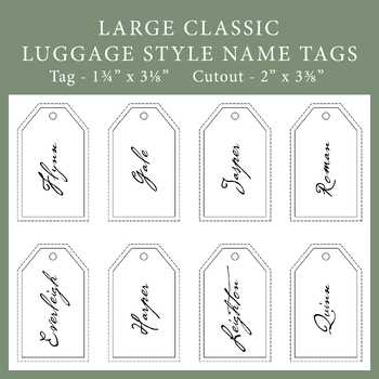 free printable luggage tags