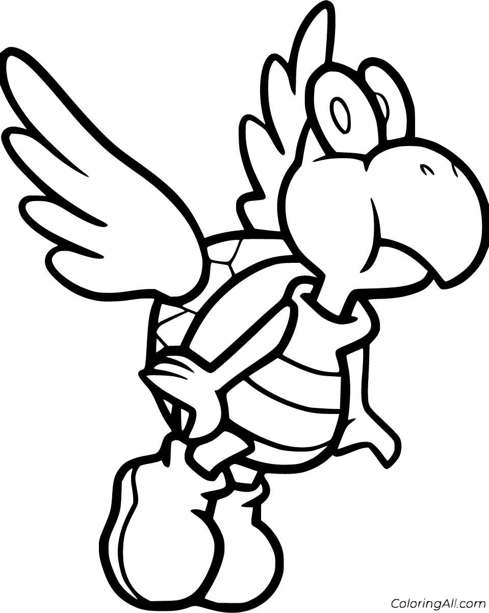 free printable mario coloring page