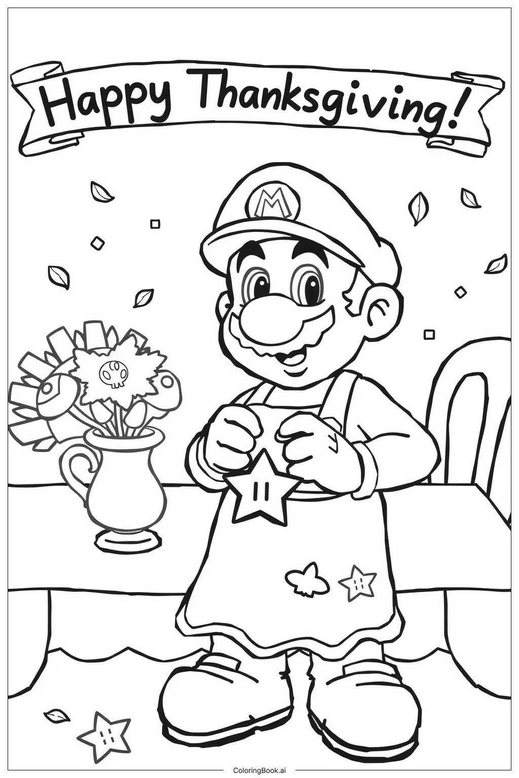 free printable mario coloring page