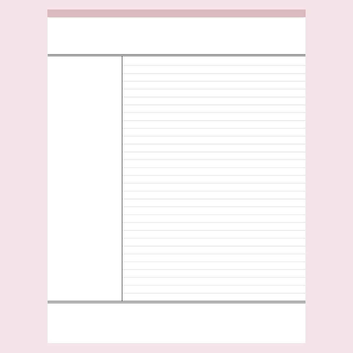free printable note paper