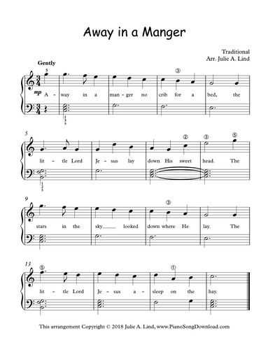 free printable piano sheet music for beginners