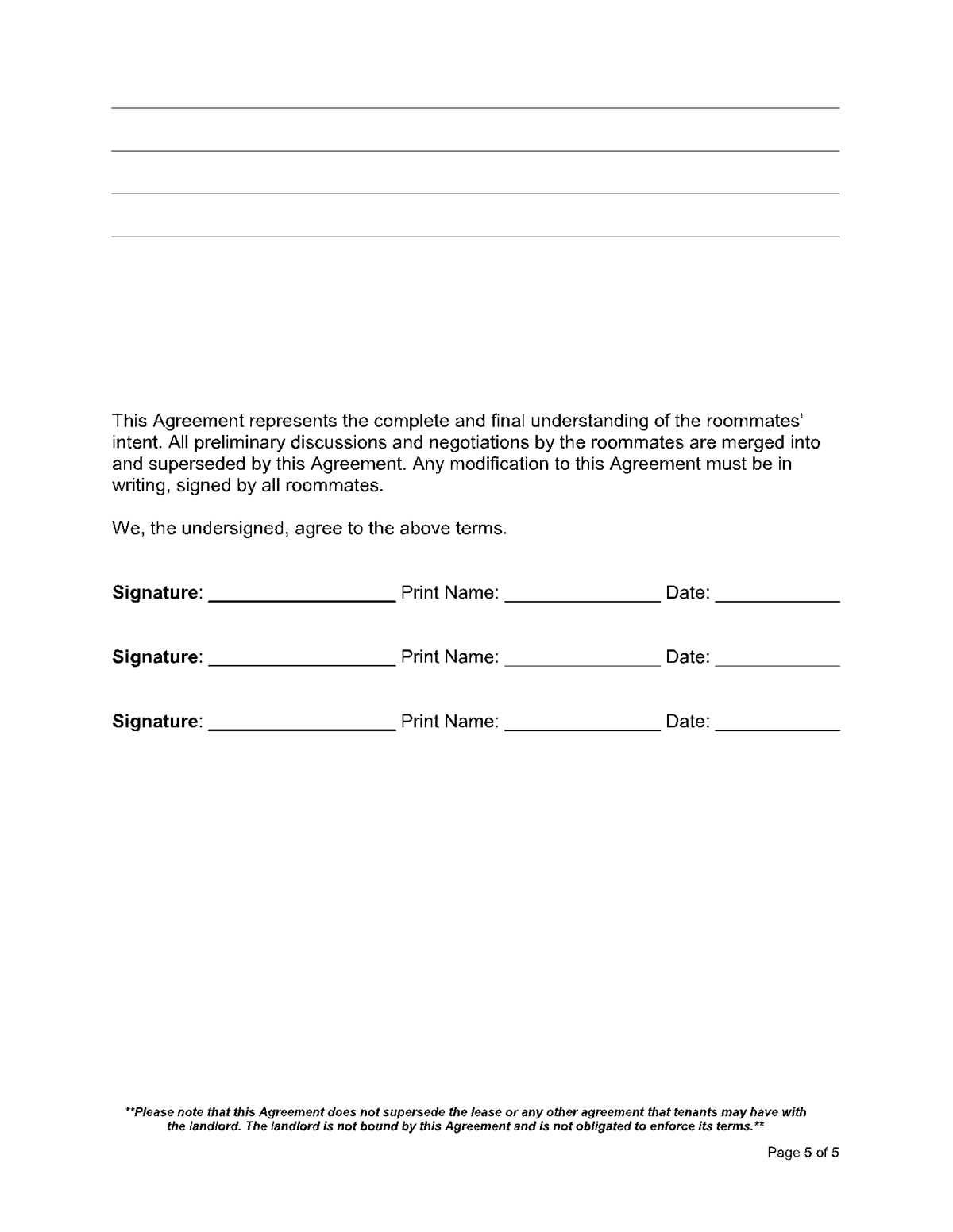 free printable room lease agreement free printable room lease agreement