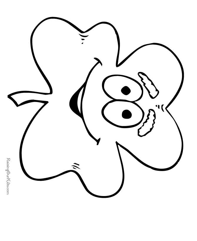 free printable shamrock coloring page free printable shamrock coloring page