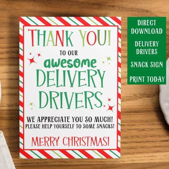 free printable signs for delivery drivers