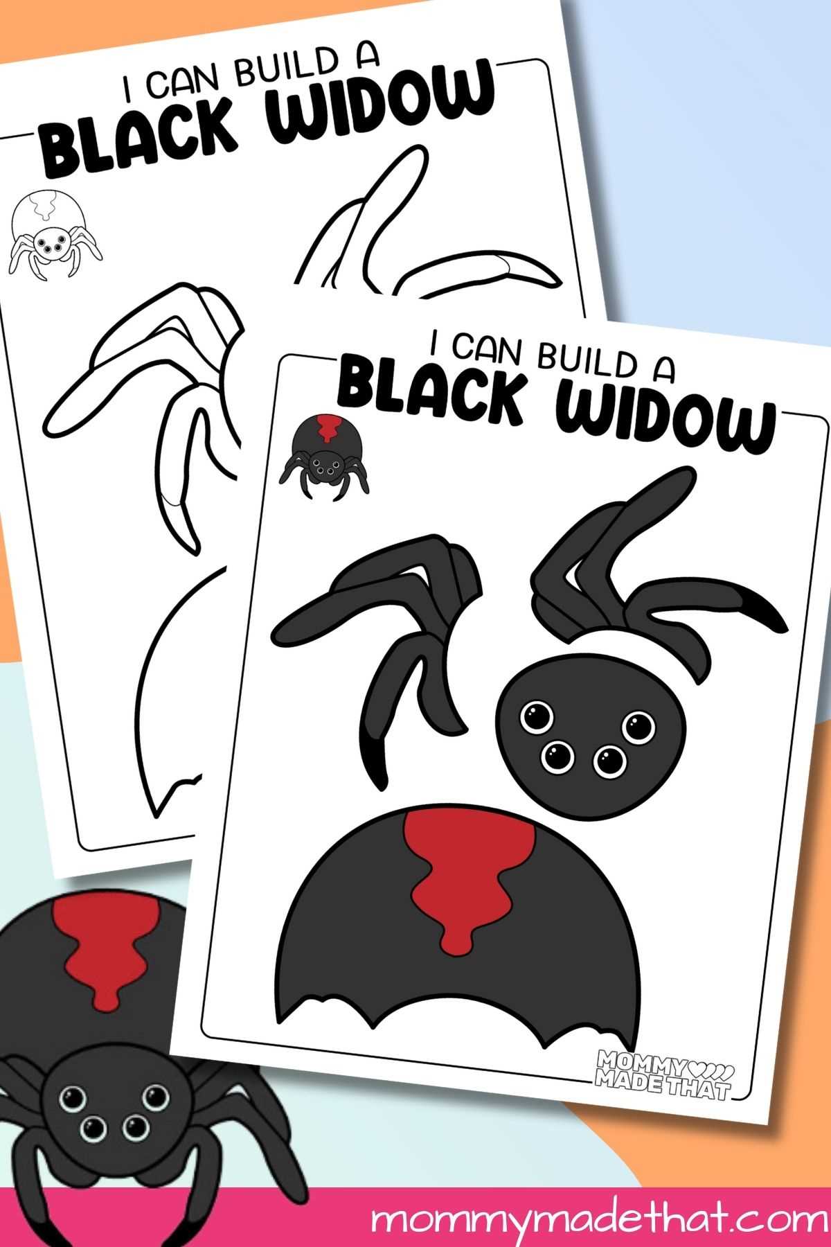 free printable spider craft template free printable spider craft template