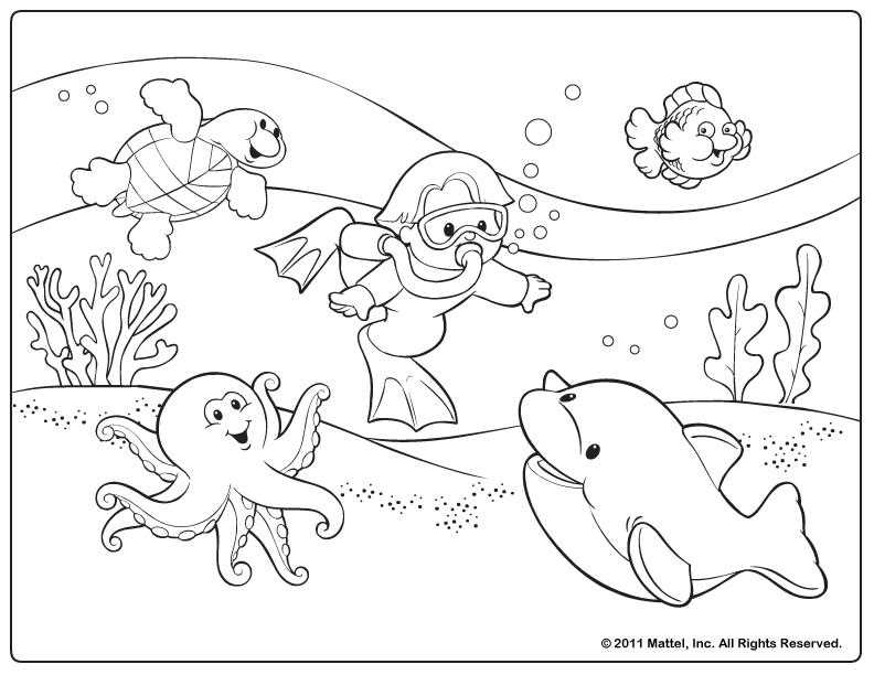 free printable summertime coloring pages