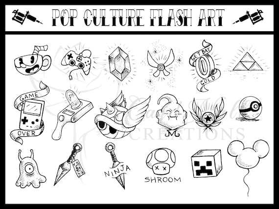 free printable tattoo flash sheets