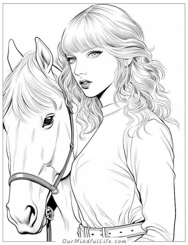 free printable taylor swift coloring pages