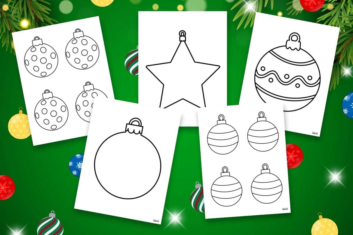 free printable templates for christmas ornaments