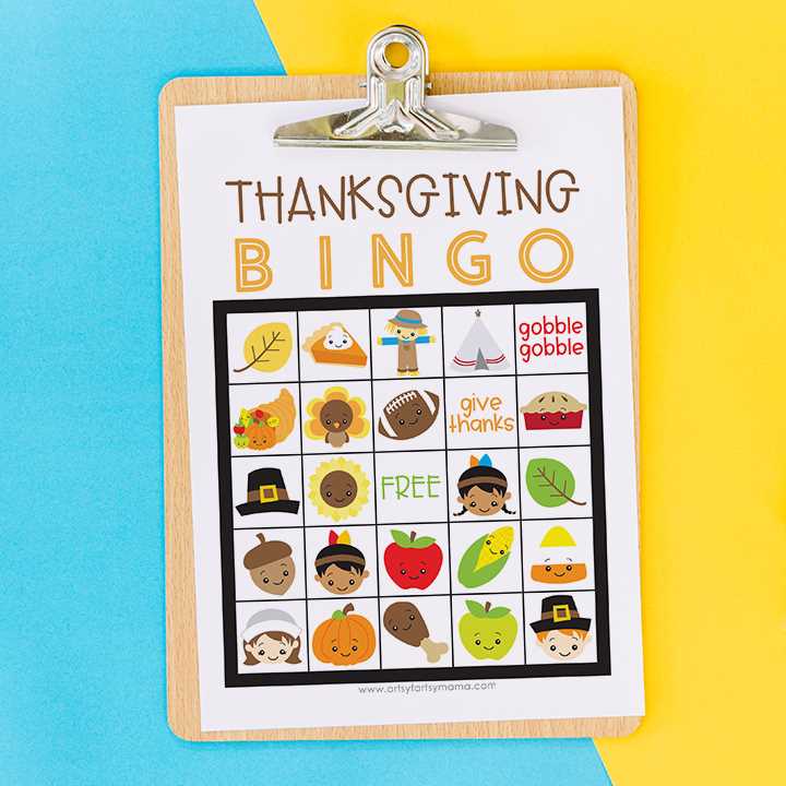 free printable thanksgiving bingo