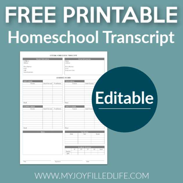 free printable transcript template free printable transcript template