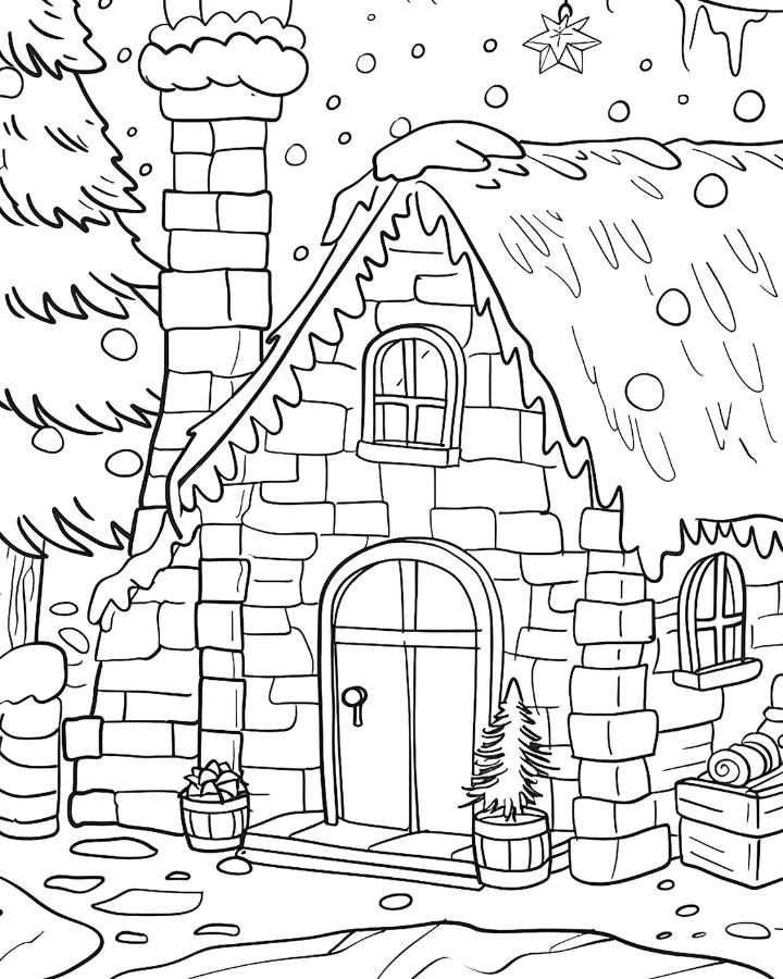 free printable winter coloring