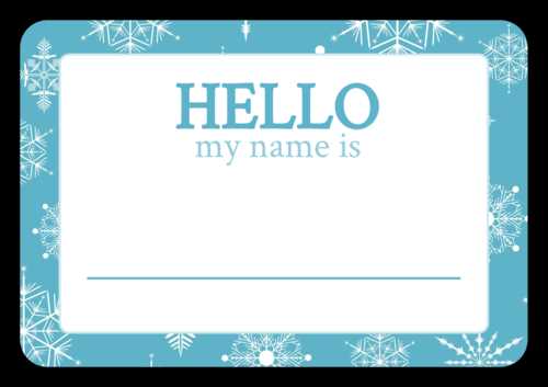 free printable winter name tags free printable winter name tags