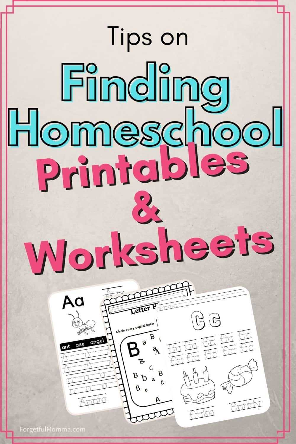 free printables for homeschooling
