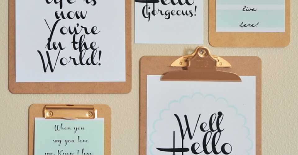 free wall printables