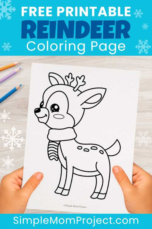 reindeer printable free