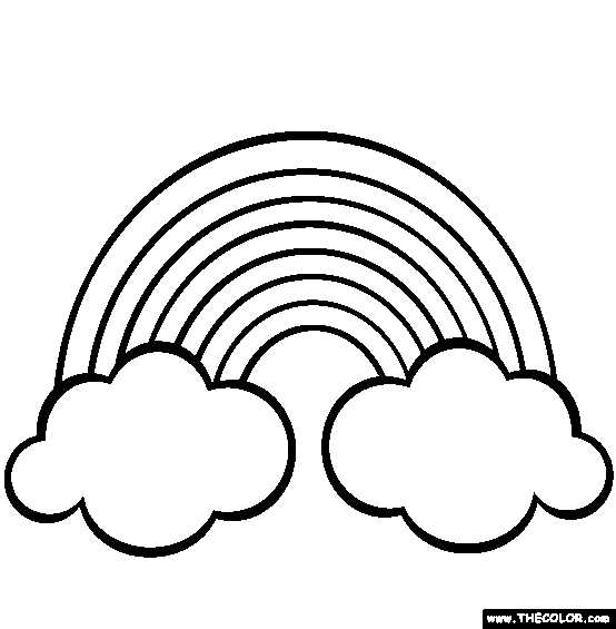 rainbow coloring sheets printable