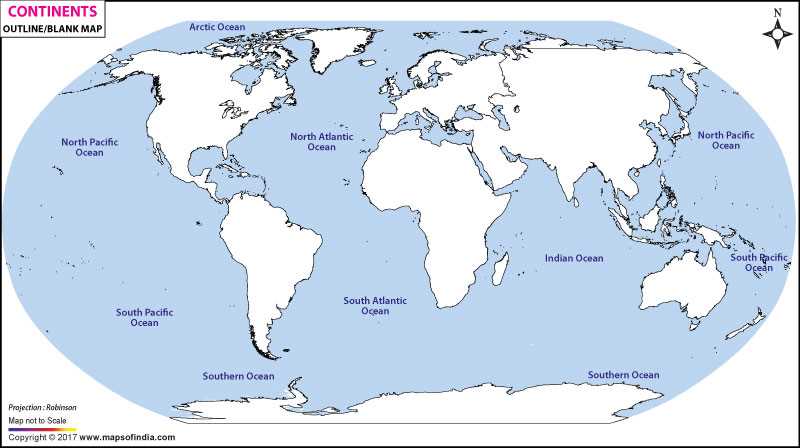 printable map of world continents