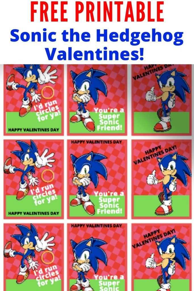 printable sonic the hedgehog